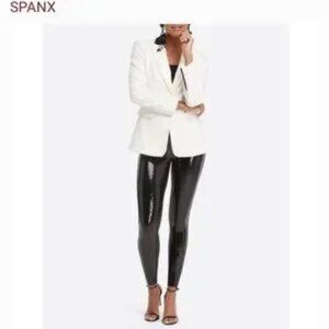 Spanx Faux Leather Sequin Leggings